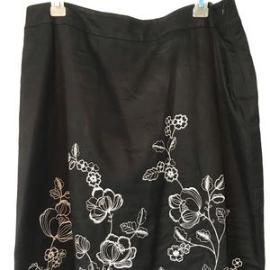 Covington Skirts - Covington by JC Penney black a-line skirt Covington Skirts - Covington by JC Penney black a-line skirt